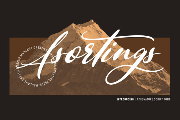 Asortings Script: Crafting Authenticity in Your Designs