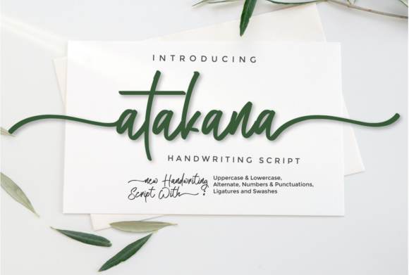 Atakana Script: A Refreshingly Elegant Typeface for Modern Designs