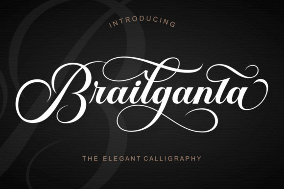 Brailganta Script: A Stylish Font for Modern Designers