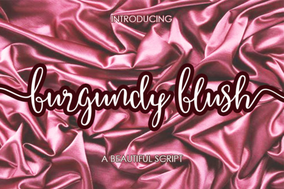 Burgundy Blush Script: Where Playful Charm Meets Professional Polish