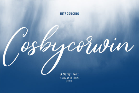 Cosbycorwin Script: A Modern Handwritten Masterpiece