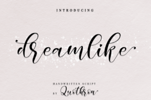 Dreamlike Script: A Smooth and Charming Crafting Typeface