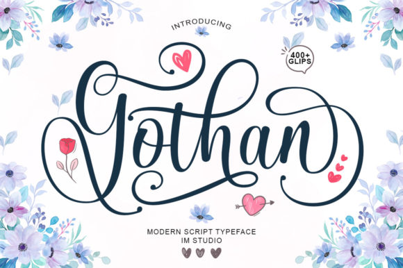 Gothan Script: A Luxury Calligraphy Typeface for Elegant Designs