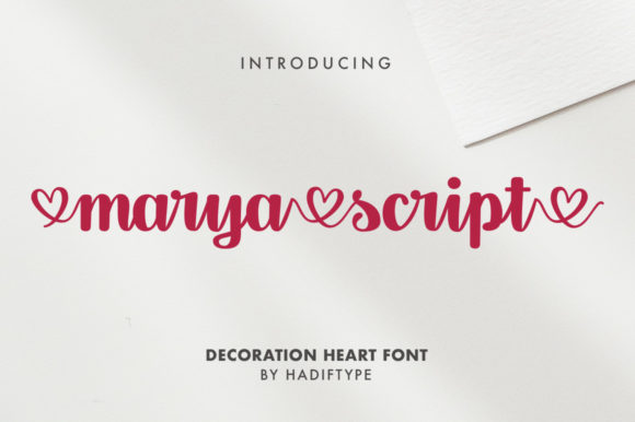 Marya Script: Adding a Sweet Dance to Your Designs