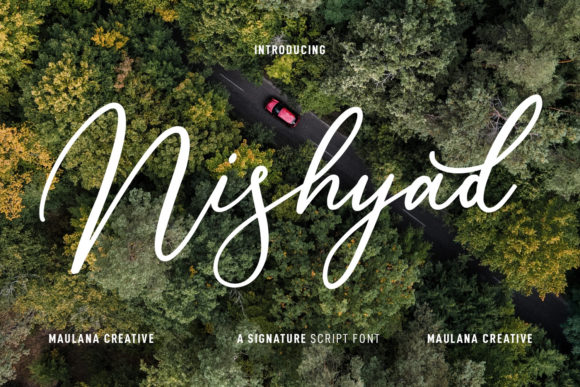 Nishyad Script: The Signature Font for Meaningful Design