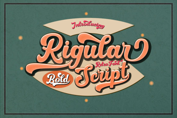 Rigular Script: A Bold Handwritten Font with Vintage Charm