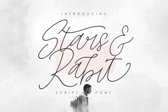 Stars and Rabbit Script: A Handwritten Touch for Modern Design