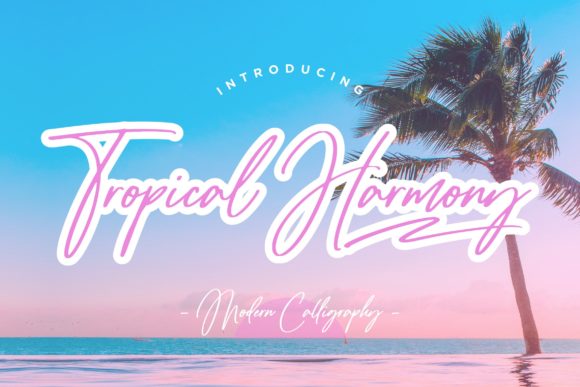 Tropical Harmony Script: Your Secret for Romantic Branding