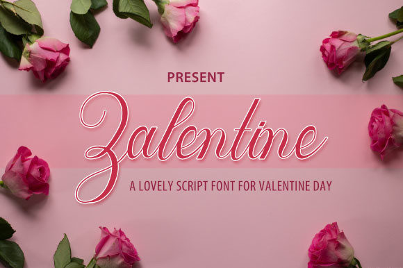 Zalentine Script: A Sweet Calligraphic Typeface for Romance